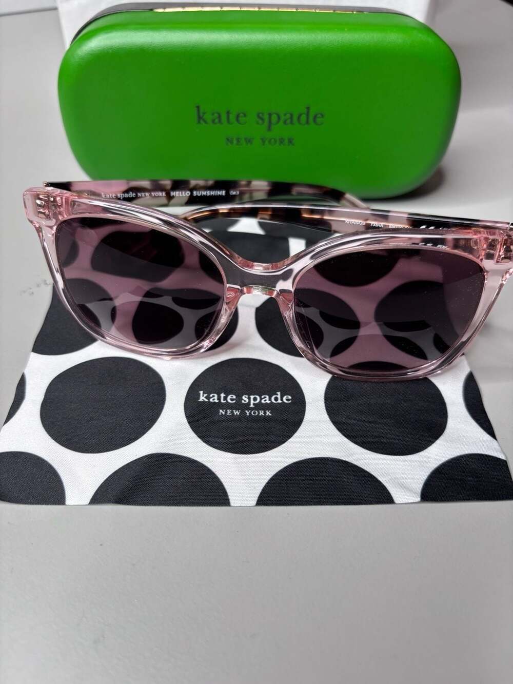 Kate Spade Peach Kiya Sunglasses-NEW